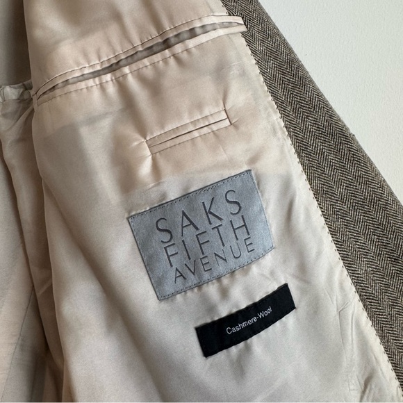 Hugo Boss for Saks Fifth Avenue Bertolucci cashmere wool sports coat blazer 44R - Picture 8 of 12